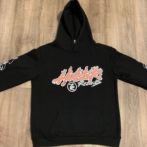 Hellstar Black Hoodie with Red Graphic Design